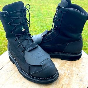 WORX BY RED WINGS MENS SAFETY WORK BOOT STEEL TOE SIZE 12 BLACK